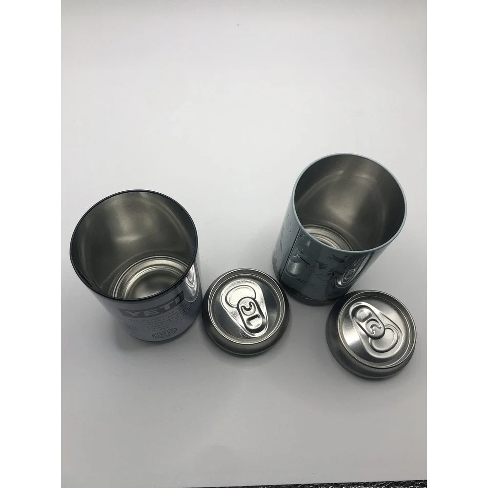 Yeti Stash Can 12oz Set Of Two EUC Hidden Storage Stash Keys